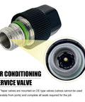 Air conditioning service valve from Sixteen Piece Air Conditioning Valve Core Kit With Disassembly Tool R12 And R134a Cores Valve Caps Buick Cores High Pressure Service Valve Automotive AC System Repair Set