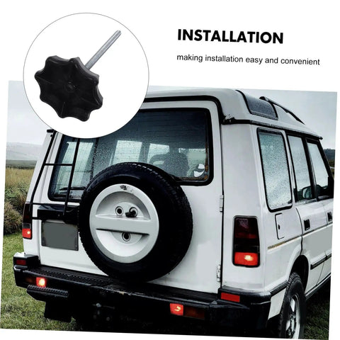 Spare Tire Hold Down Bolt Replacement for Cars Universal Clamp Hardware installation on vehicle's spare tire