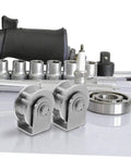 Stainless Steel Pulley Wheel Built Tough Heavy Duty Wire Rope Pulley For Sliding Doors And Rigging with tools in background
