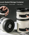 Heavy Duty Glass Storage Jars With Kickass Vacuum Seal Technology That Keeps Coffee Beans And Fresh Grains Crisp Smart Kitchen Organization Containers Are Absolute Game Changers For Pantry Setup, featuring a stainless steel vacuum sealed container with large capacity.