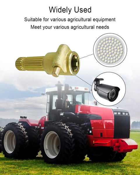 Built Tough Heavy Duty Power Take Off Shaft Extender Adaptor For Tractor 1 3/8 Inch 6 Spline Female To 21 Spline Male educational image