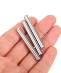 Heavy Duty 304 Stainless Steel Dowel Pins, 100 Pcs, 5x40mm Solid Alignment Shelf Pegs for built tough fastening and precise positioning.