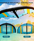 Inflatable Wind Foil Wing For Wingfoiling And Hydrofoil Boards With Handheld Sail And Repair Kit Ultra Lightweight Build