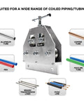 Tubing Straightener For 3/16 To 1 Inch Coiled Brake And Fuel Line Tubing - Pro Grade Coil Straightening Tool for diverse materials.