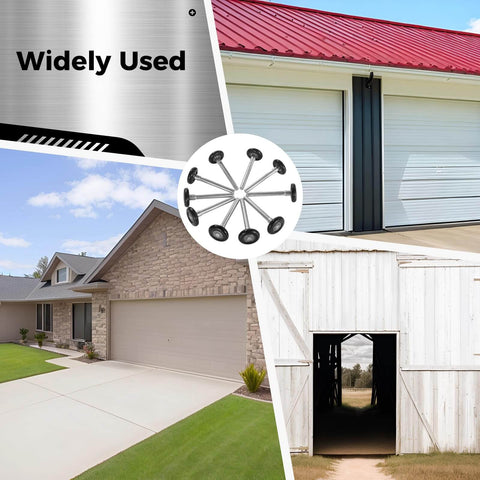 10 Pack 1.8 Inch Nylon Garage Door Rollers With 4.7 Inch Stem Quiet Replaceable Wheels for garages, barns, warehouses