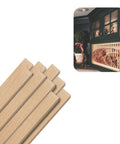 Unfinished Square Wood Dowels 36 Inches Long Pack Of Nine Smooth Sanded Hardwood Craft Sticks for home projects.