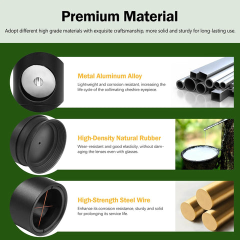 Premium materials for 1.25 Inch Metal Collimating Cheshire Eyepiece For Newtonian Reflectors Without Laser