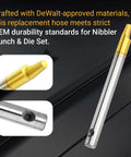 Plug And Play Replacement Nibbler Punch And Die Set For JN1601 Metal Cutting Tool For Sheet Metal 16 Gauge showing component details