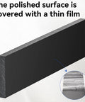 Rugged HDPE Black Plastic Block Half Inch Thick Ideal For DIY Crafts Projects And Home Improvement 12 By 3 Inch Size polished