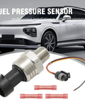 Oil Pressure Sensor Transducer With Harness Kit 0 To 150 Psi Range 1 Quarter Inch NPT Thread Stainless Steel Replacement