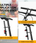 Extended Bike Handlebar Extender For Mounting Speedometer GPS And Phone, carbon fiber use for lights, safety handrail.
