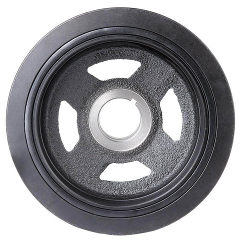 Front view of Harmonic Balancer Crankshaft Pulley for Infiniti I30 and Nissan Maxima 3.0L, 1995-2001, 6.42 inch diameter
