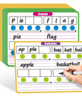 Phonemic Awareness Dry Erase Flash Cards Set For Phonics Practice With Elkonin Boxes Classroom Must Have Kid Friendly