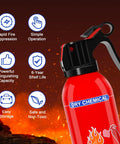 4 Pack Dry Chemical Fire Extinguishers Portable Dry Powder Fast Acting Units With Mount For Home, Car, Boat, Truck