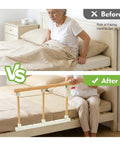 Foldable Bed Assist Rail For Seniors With Adjustable Height No Tool Setup Non Slip Grab Bar For Elderly Adults Keeps Beds Safe