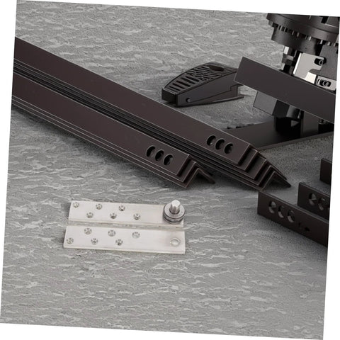 Heavy Duty Hidden Hinges For Doors Made Of Stainless Steel 360 Degree Pivot Hinge System displayed on a textured surface