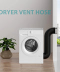 3 Inch Flexible Aluminum Dryer Vent Hose 8 Feet Long With Three Layer Protection And Two Clamps Perfect For HVAC Ventilation Heating And Cooling Exhaust Systems Easy To Cut To Fit Heavy Duty Duct For Dryers Furnaces And Outdoor Vents connecting dryer to wall vent