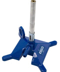 LPG Bunsen Burner With Adjustable Air Flow Cast Iron StabiliBase Anti Tip Base And Easy Grab Handle in blue finish.