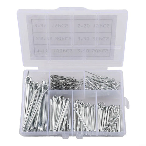Heavy Duty Six Size Cotter Pins Kit In 304 Stainless Steel Hairpin And Spring Retaining Pins U Pins for secure fastening
