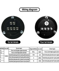 Wiring diagram for 60mm manual pulse generator handwheel with 4 and 6 terminal setups, for Get Precise Control With This Durable 60mm Manual Pulse Generator Handwheel Rotary Encoder Pulser Designed For CNC Machines Runs On 5 To 24 Volts Plastic Construction Fits 4 Or 6 Pin Setups Super Easy To Use For Your Workshop Needs 5E100B.