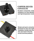 DIY Ready 4 Position Rotary Switch With Knob Replacement For Fans And Small Appliances, 125V To 250V, 3 Speed Settings Plus Off, Durable Universal Speed Selector Switch Pack Of 2, black copper-silver contacts, wired terminals