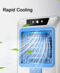 Top Shelf 63 Inch Portable Evaporative Air Cooler With Massive Water Tank For Patios Garages And Decks Pulls Hot Air Out For Crisp Zone Chill Wherever You Kick Back with airflow visible.