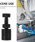 Heavy Duty Spiral Jack Pad With Adjustable Screw Jack Stand 3 Ton Capacity Steel Machinist Block for Vehicle Stabilization and Leveling, metal on machine