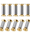 30 Piece Knife Handle Screws Set With Gold Hex Flat Head Fasteners For Knife Making And Replacement image of gold M4 shafts