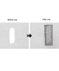 Comparison before and after using Black Mesh Window Screen Repair Tape Self Adhesive Patch For Quick Fixes On Doors Tents Pools