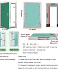 Custom Fit Lockable Wall Access Panel Hidden Inspection Hatch dimensions and features illustration for ease of installation.