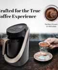 Electric Turkish Coffee Pot With Cook Sense Technology 1 To 4 Cup Capacity BPA Free 120V Delivers Bold Turkish And Greek Coffee