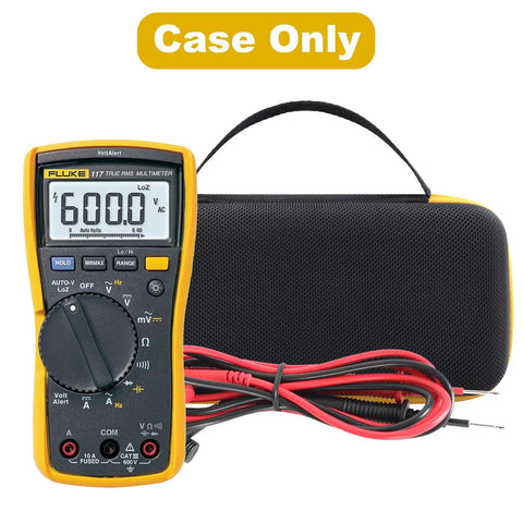 Rugged Hard Case For Fluke 117 116 115 114 113 Digital Multimeters Waterproof Dustproof Shockproof Organizer Case with meter