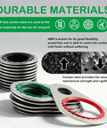 Comprehensive 139 Piece Car AC O Rings And Gasket Kit With Metal Gaskets And Sealing O Rings display, durable materials highlighted