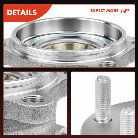 Close-up of Two Pack Rear Wheel Bearing And Hub Assembly 5 Lug For Mazda CX 5 2013 Through 2023 AWD All Models High Load Capacity