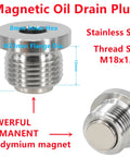 Magnetic Stainless Steel Oil Drain Plug For Porsche 911 986 996 997 Boxster Cayman with specifications shown
