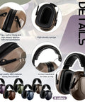 12 Pack Adults And Kids Ear Protection Earmuffs With 27 Db Noise Reduction, available in six colors with faux leather lining