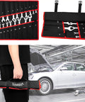 20-Piece Ratcheting Wrench Set With 180 Degree Flex Head And 72-Tooth Ratchet, compact storage bag, garage setting