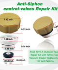 Anti Siphon Vacuum Breaker Check Valve Replacement Kit With Decorative Cover ASSE 1019 A Plastic Body Plunger And O Ring