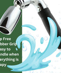 Solid Metal Handheld Shower Head Kit With Dope Slip-Free Grip, 72-Inch Hose, Silicone Inner Tube, Oil Rubbed Bronze Finish
