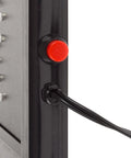 Close-up of Lit LED Bar Sign Neon Style Display With Animated Lights And Energy Efficient LEDs, showing edge and wiring