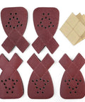 No Fuss Mouse Sander Sanding Pads Set, 50 Pack With 60 80 120 150 And 220 Grits, 5 1/4 Inch By 3 3/4 Inch, 12 Hole Hook And Loop Paper