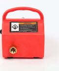 Straight Up Slick Pneumatic Vacuum Pump For Auto Air Conditioning Service Heavy Duty Design with safety warning label.