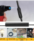 Underground Wire Splice Kit Two Pack For Direct Burial UF Cable 600 Volt Rated In Wall Splice Kit With Connectors And Heat Shrink Tubes Works With 14 3 To 8 3 AWG Pro Grade Must Have product image showing heat shrink tube application.