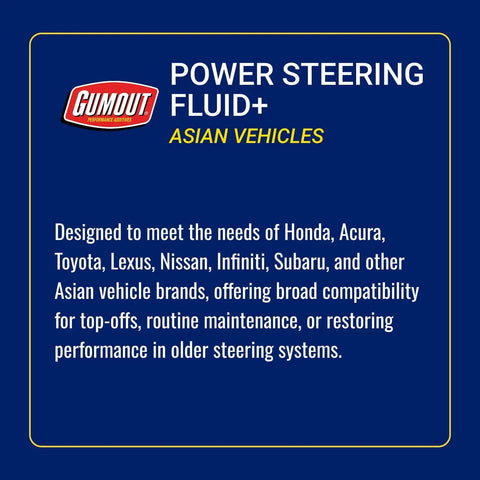 Power Steering Fluid Plus For Asian Vehicles 32 Fl Oz Bottle Keeps It Smooth And Responsive Steering By Reducing Stiffness And Boosting Hydraulic Efficiency For Honda Acura Toyota And Other Asian Cars