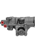 Buttery Smooth Power Steering Gear Box Assembly For 1999 2006 Chevy Silverado 1500 Gmc Sierra 1500 With Freshly Sealed O Rings 3 Bolt Valve Housing Hassle Free Drop In Install side view showing hoses and valve.
