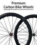700C Disc Brake Carbon Wheelset For Road Bikes Tubeless Ready Clincher 50mm Deep V Shaped Rim 27mm Internal Width Ultra Lightweight