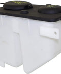 Fresh Coolant Reservoir Tank For Ford F Series 1987 To 1997 With Cap, white plastic tank with black lid, direct fit engine part.