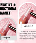 Cat Eye Gel Polish With Magnet 15ml Hema Free Vegan Cruelty Free Shimmer Glitter UV Gel for nail art with magnet use shown