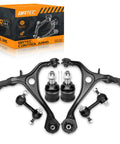 Front Lower Control Arms Kit For Acura TSX 2004-2008 And Honda Accord 2003-2007 With Lower Ball Joints And Front Sway Bar Links Replacement Suspension Set To Tighten Steering Silence Squeaks And Eliminate Clunking, with control arms and sway links