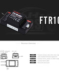Flysky Paladin PL18 2.4GHz 18CH Radio Transmitter FTR10 receiver diagram and specifications.